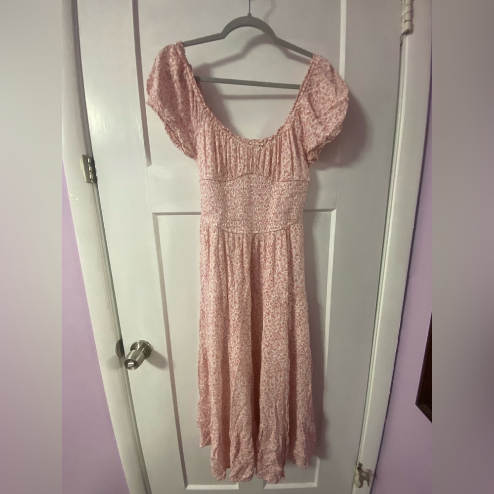 Aeropostale Pink Floral Maxi Dress - Picture 1 of 1